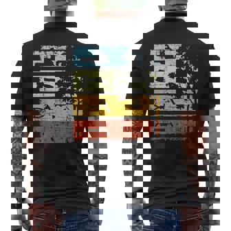 木こり ヴィンテージ チェーンソー 森林労働者 森林 メンズTシャツ バックプリント - Kawaiitshirt