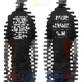 未来改訂店員 メンズTシャツ バックプリント - Kawaiitshirt