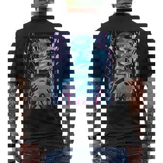 未来都市美学宇宙ハイテクホーム メンズTシャツ バックプリント - Kawaiitshirt