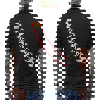 本日の主役 たすき 襷 パーティー 個性的 面白い イベント 笑える ネタ 飲み会 ギャグ ボケ 宴会 メンズTシャツ バックプリント - Kawaiitshirt