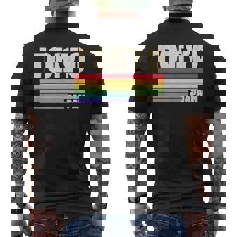 東京ジャパン レインボー ゲイプライド マーチ レトロ 70S 80S クィア メンズTシャツ バックプリント - Kawaiitshirt