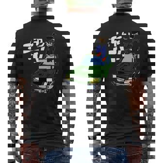 板金のようす 窓割れなし顔違い メンズTシャツ バックプリント - Kawaiitshirt