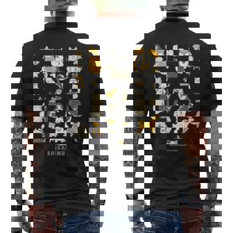 柴犬たくさん 大集合ver かわいい柴犬 柴犬 イラスト メンズTシャツ バックプリント - Kawaiitshirt