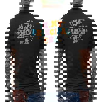 校長 新学期 面白い In My Principal Era メンズTシャツ バックプリント - Kawaiitshirt