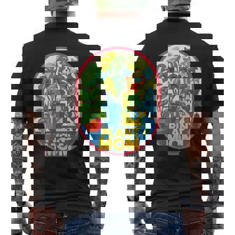 植物 ママ イラスト ポトス モンステラ 観葉植物愛好家 メンズTシャツ バックプリント - Kawaiitshirt