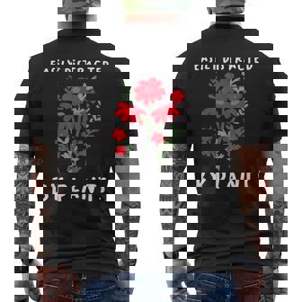 植物に気を取られがち 水やり 庭 鉢 ガーデナー メンズTシャツ バックプリント - Kawaiitshirt