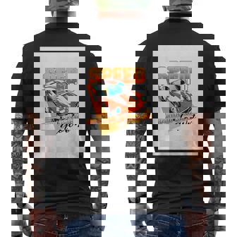 楽しいクールなレーシングカーイラスト メンズTシャツ バックプリント - Kawaiitshirt