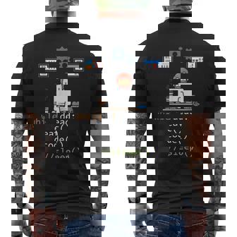 楽しいプログラミングpython Javascript Cコーディング メンズTシャツ バックプリント - Kawaiitshirt