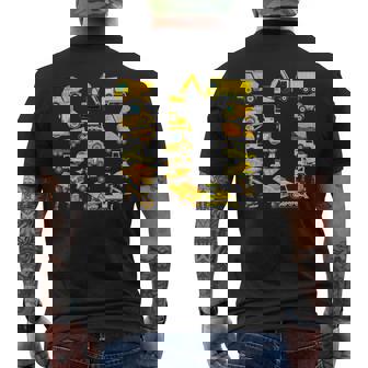 楽しい建設トラック 10歳の誕生日パーティー 男の子 10歳 メンズTシャツ バックプリント - Kawaiitshirt