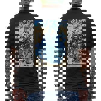 歌川国芳 ヴィンテージ 浮世絵優女 メンズTシャツ バックプリント - Kawaiitshirt