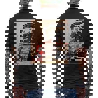 歌川国芳 訓練中の遊女 メンズTシャツ バックプリント - Kawaiitshirt