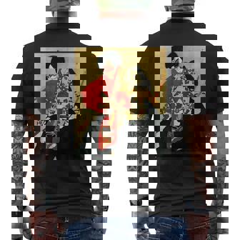 歌舞伎 俳優 日本劇出演者 四世片岡市蔵 上使の弁慶 役者絵 メンズTシャツ バックプリント - Kawaiitshirt