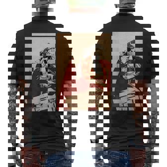 歌舞伎 役者 市川 團十郎 暫 しばらく勝川 春好江戸時代 役者絵 メンズTシャツ バックプリント - Kawaiitshirt