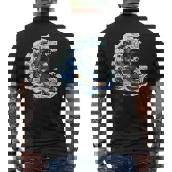 死神サーフィン メンズTシャツ バックプリント - Kawaiitshirt