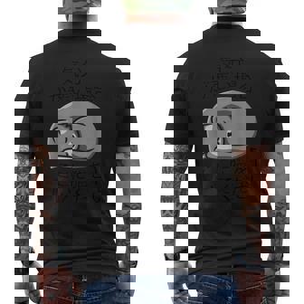 気分が悪い時ここに猫を置いてください 猫のデザイン メンズTシャツ バックプリント - Kawaiitshirt