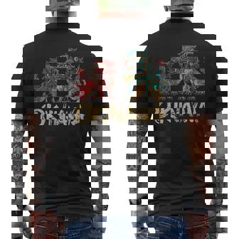 沖縄ジャパン シーサーガーディアンライオンズ 沖縄 日本土産 メンズTシャツ バックプリント - Kawaiitshirt