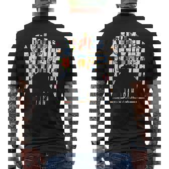 沖縄島ジャパン うちなちゅう 琉球 ビンガタ 沖縄紅型びんがた メンズTシャツ バックプリント - Kawaiitshirt