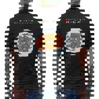 洋食屋さん ナポリタン スパゲッティ パスタ ナポリタン食べたい オリジナルデザイン イラスト おもしろ メンズTシャツ バックプリント - Kawaiitshirt