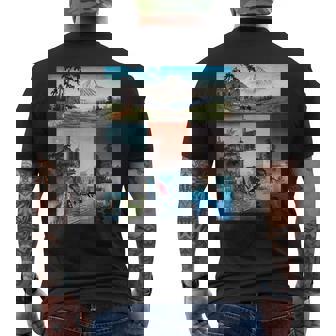 浮世絵 富士山 日本画 版画 名作 アート 絵画 メンズ レディース 面白い 服 美術 おもしろ メンズTシャツ バックプリント - Kawaiitshirt