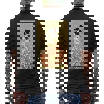 浮世絵デザイン『喜多川歌麿』アート 美術 日本画 グッズ メンズTシャツ バックプリント - Kawaiitshirt