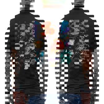 海洋生物クラゲ メンズTシャツ バックプリント - Kawaiitshirt