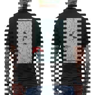 涼風2－いつかの雨上がり－ 金魚 波紋 夏 風 納涼 シック 和風 和柄 シンプル レトロ メンズ レディース キッズ メンズTシャツ バックプリント - Kawaiitshirt