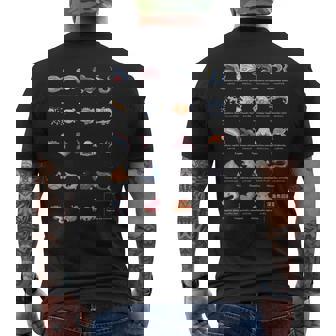 深海魚図鑑_文字白 長袖tシャツ メンズTシャツ バックプリント - Kawaiitshirt