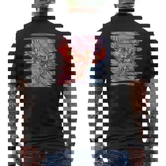 灰からのフェニックス 不死鳥 フェニックス 鳳凰 神話上の生き物 火 バード メンズTシャツ バックプリント - Kawaiitshirt