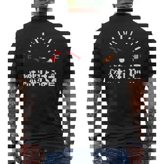 燃料は酒 ネタ 酒好き お酒好き ビール好き 日本酒好き ハイボール好き ジョーク 酒カス 酒呑み おもしろ メンズTシャツ バックプリント - Kawaiitshirt