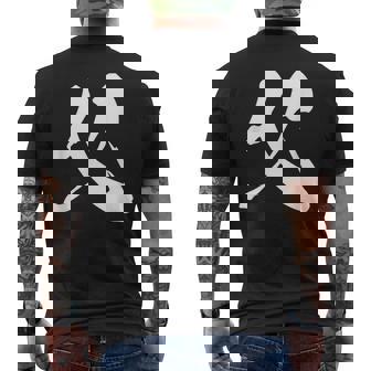 父 パパ 漢字 家族コーデ 記念撮影 ファミリー 黒 他カラー メンズ 大きいサイズ 筆文字 メンズTシャツ バックプリント - Kawaiitshirt