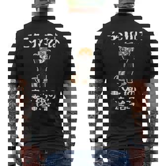 父の日 2025 レッサーパンダ【 こわいのは 妻と娘の 連合軍 】 おもしろ メンズTシャツ バックプリント - Kawaiitshirt