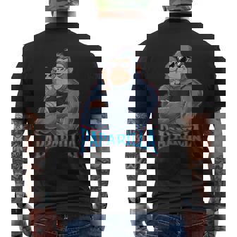 父ゴリラ 父娘ゴリラ メンズTシャツ バックプリント - Kawaiitshirt