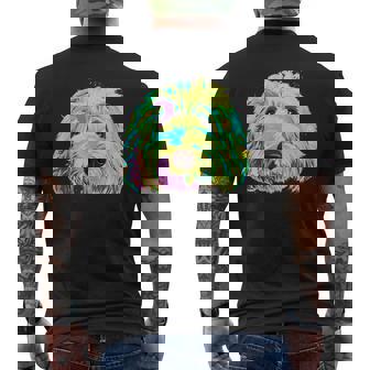 犬 カラフル ラブラドゥードル メンズTシャツ バックプリント - Kawaiitshirt