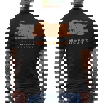 犬 おもしろ 明日から本気出す 可愛い プードル トイプードル かわいい イヌ メンズTシャツ バックプリント - Kawaiitshirt