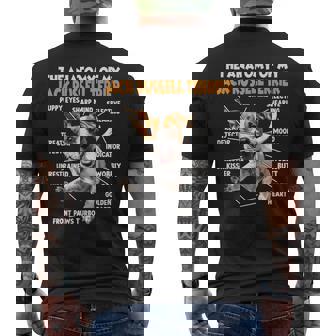 犬の飼い主のための面白いジャック ラッセル テリア ガッシ T メンズTシャツ バックプリント - Kawaiitshirt