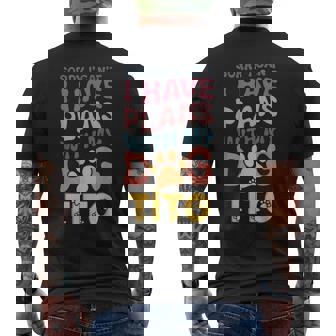 犬名 Tito パーソナライズギフト ビジーウィズ マイドッグ Tito メンズTシャツ バックプリント - Kawaiitshirt