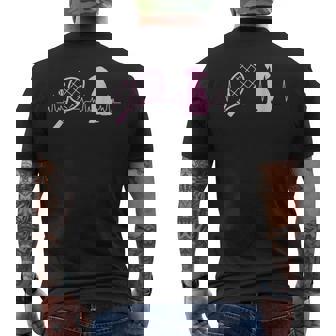 犬好き テニスプレーヤー コーチ 犬 スポーツ テニス 犬 メンズTシャツ バックプリント - Kawaiitshirt