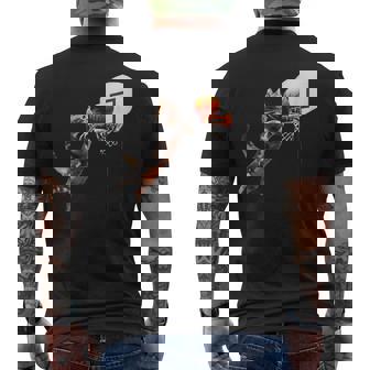 猫 ネコ バスケ 面白いtシャツ 文字入り メンズ おもしろ 面白い 服 おもしろグッズ ネタ 浮世絵 メンズTシャツ バックプリント - Kawaiitshirt