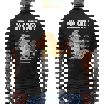 猫 ネコ 面白いtシャツ 筋トレ おもしろ 文字入り 面白い 服 おもしろグッズ 文字tシャツ ネタ ニャンコ メンズ メンズTシャツ バックプリント - Kawaiitshirt