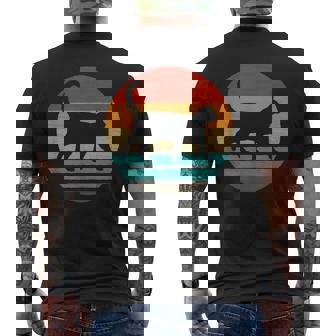 猫 レトロスタイル ビンテージ メンズTシャツ バックプリント - Kawaiitshirt