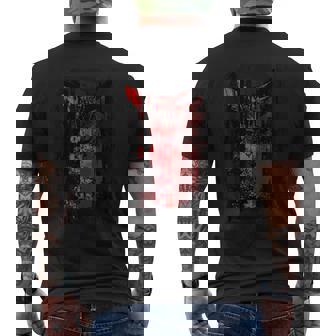 猫 ロックンロール パンク Rock モード系 ブランド おしゃれ かっこいい かわいい 大きいサイズ プリント Cat メンズTシャツ バックプリント - Kawaiitshirt