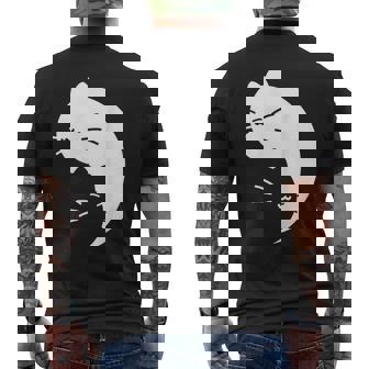 猫 陰陽 反対 調和 エネルギー 子猫 メンズTシャツ バックプリント - Kawaiitshirt