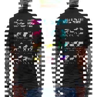 猫のしっぽ語 猫好き おもしろ 猫 ねこ ネコ 面白い ギフト にゃんこ ペット かわいい 猫 プリント メンズTシャツ バックプリント - Kawaiitshirt