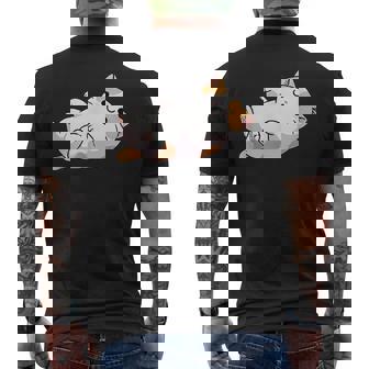 猫のへそ天 Cat Belly Trap メンズTシャツ バックプリント - Kawaiitshirt