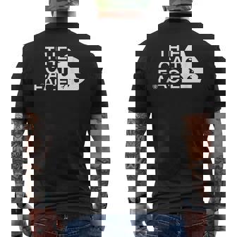 猫の顔 猫デザイン メンズTシャツ バックプリント - Kawaiitshirt