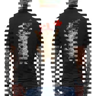 猫カナダ メンズTシャツ バックプリント - Kawaiitshirt