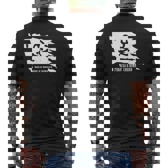 琵琶湖の海賊 ドクロ 旗 日本の景勝地 パロディ Biwako 滋賀県 日本 メンズTシャツ バックプリント - Kawaiitshirt