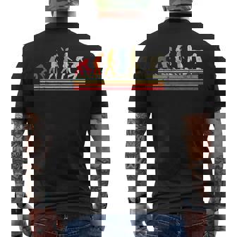 男のtシャツビンテージレトロの面白いボウリングの進化 メンズTシャツ バックプリント - Kawaiitshirt