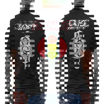 男女兼用のダンゴデザイン ダンゴ メンズTシャツ バックプリント - Kawaiitshirt