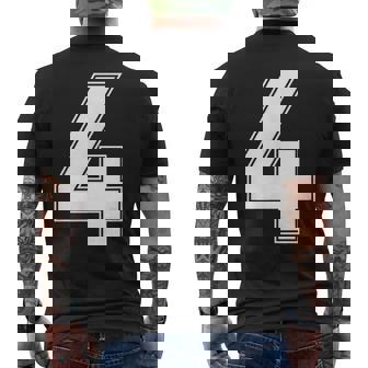 番号4 Fourports アスレチック チーム ジャージー バーシティ ユニフォーム メンズTシャツ バックプリント - Kawaiitshirt